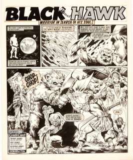 2000 AD Prog 146 Black Hawk original artwork (1980) by Massimo… | Comic Book Auctions ltd