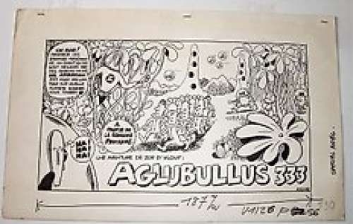  - Kamb, Jacques - Dessin original - Annonce pour une nouvelle aventure - Zor et Mlouf (1966) 