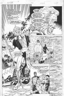 Rick Hoberg - new gods #21 p. 4 - highfather & metron 1/2 splash - 1990