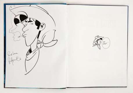 Bonhomme Matthieu Lucky... | BONHOMME Matthieu Lucky Luke Superbe dédicace représentant... | Vermot et Associés