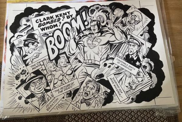 Superman Cover Pete (Peter) Poplaski Original Comic Art | eBay Europe