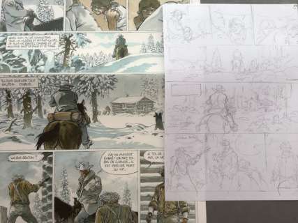 Hermann - Crayonnés planche 48 -  Duke T.1 - (2016) | Catawiki