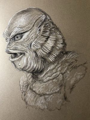 Creature From The Black Lagoon Original Art Bob Eggleton Universal Monster 12X16 | eBay US (Buy It Now)