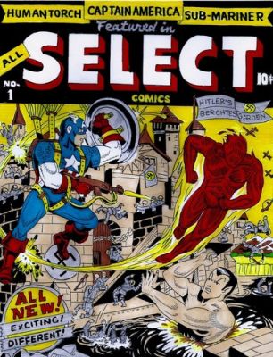 ALL SELECT COMICS # 1 COVER RECREATION ORIGINAL COMIC COMIC ART ON CARD STOCK | eBay US (Buy It Now)