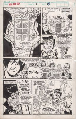 Bill & Ted’s Excellent Comic Book #1 pg 13 Original Art by Evan Dorkin