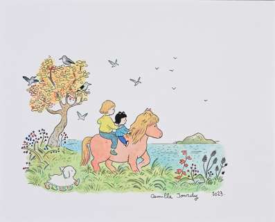 Jourdy, Camille... | JOURDY, Camille (née en 1979) Le cheval Illustration... | Coutau Bégarie