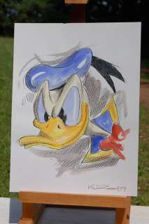 Klausewitz - Origineel aquarel schilderij - Donald Duck | Catawiki