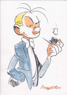 Munuera, José Luis - Dessin original en couleur - Fantasio (2005) | Catawiki