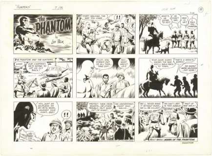 130: Falk / Barry The Phantom S original comic art | Russ Cochran