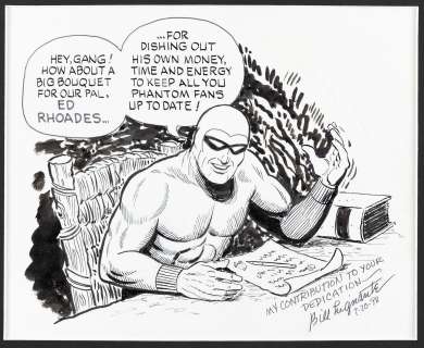 THE PHANTOM ORIGINAL ART SKETCH BY BILL LIGNANTE. | Hake’s