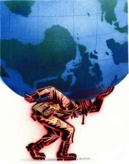 Peter Kuper | "Soldier’s Burden" Original | Peter Kuper