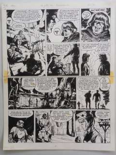 Derib (Claude De Ribeaupierre) - Originele pagina (p.34) - Arnaud de Casteloup - La fille du braconnier - (1974) | Catawiki