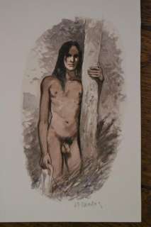 India Dreams T5 - Aquarelle originale - Nu masculin | Catawiki