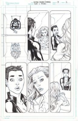 Batman Arkham Unhinged original comic art by Mike S. Miller Catwoman Poison Ivy | eBay US (Buy It Now)