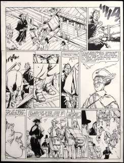 Michetz, Marc  - Planche originale (p.5) + Mise en couleur (aquarelle) + Film noir - Kogaratsu T.10 - Rouge Ultime | Catawiki