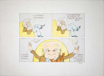 PERICOLI TULLIO (1936 - 2006) - Il salotto di Fulvia: Moravia | Capitolium Art