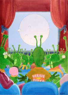 MOEBIUS vEncre de chine et gouache pour une grande illustration publicitaire | Coutau Bégarie