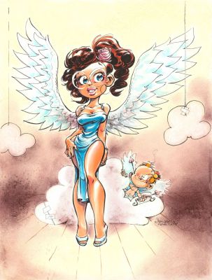 DAN (né en 1972) Le... - Lot 75 - DAN (né en 1972) Le petit Spirou Technique mixte sur...