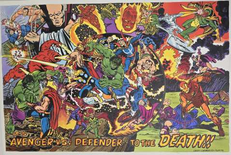 Illustrazione originale Larry Camarda Avengers vs. Defender “To the Death!” | Venere Comic Art