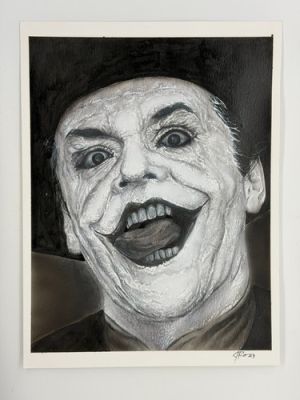 Jack Nicholson Joker original art 9x12 (Batman 1989) | eBay US (Buy It Now)