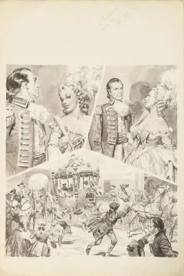 Raymond Poïvet (1910-1999) | Lot 144 : Joseph Balsamo – Planche 40 1957 Lavis sur papier annoté par… | Fauve Paris