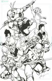 Hendry Prasetya - TMNT X Naruto Promo Illustration