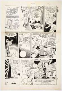Ray Gotto - Ozark Ike‘s Whodunits Sunday Comic Strip Original Art dated 12-21-47 (King Features Syndicate, 1947)....