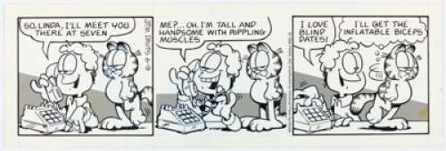 Jim Davis | Garfield Daily Comic Strip Original Art dated 6-9-94 (PAWS/Universal Press Syndicate, 1994). ... | Heritage