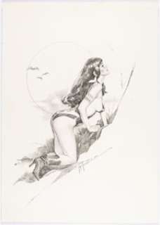 José "Pepe" Gonzalez - Vampirella Illustration Original Art (2004).... | Heritage