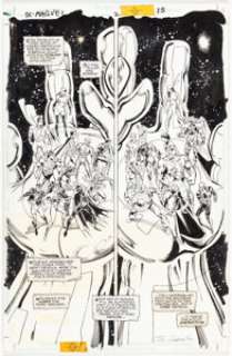 Dan Jurgens and Joe Rubinstein - Marvel versus DC / DC versus Marvel #2 Story Page 15 Original Art (Marvel, 1996)....