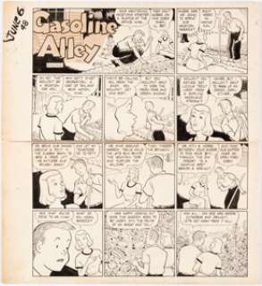 King, Frank | Frank King Gasoline Alley Sunday Comic Strip Original Art dated 6-6-48 (Chicago Tribune, 1948).... | Heritage
