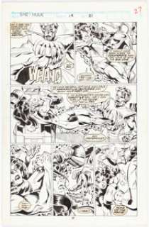 Marvel Artist - Tom Artis and Jim Sanders III Sensational She-Hulk #18 Story Page 21 Original Art (Marvel, 1990).... (Total: 11 Original Art)