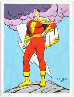 Beck, C. C. | C.C. Beck -Captain Marvel Illustration Original Art (1978).... | Heritage