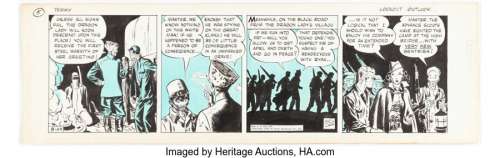Caniff, Milton | Milton Caniff Terry and the Pirates Daily Comic Strip Original Art dated 8-25-39 (Chicago Tribune-N.Y. News Syndic... | Heritage