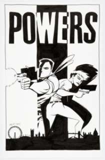 Oeming, Michael Avon - Michael Avon Oeming Powers Program Guide Illustration Original Art (2015)....
