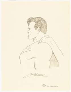Shuster, Joe | Joe Shuster Superman Sketch Original Art (1970s).... | Heritage