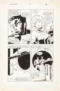 Simpson, Howard - Howard Simpson and George Pérez League of Champions #6 Story Page 12 Original Art (Heroic Publishing, 1992)....