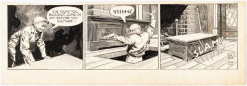 Godwin, Frank - Frank Godwin Rusty Riley Daily Comic Strip Original Art dated 11-10-56 (King Features Syndicate, 1956). ...
