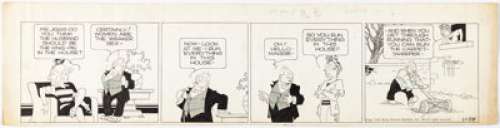 McManus, George | George McManus Bringing Up Father Daily Comic Strip Original Art dated 11-22-44 (King Features Syndicate, 1944). ... | Heritage