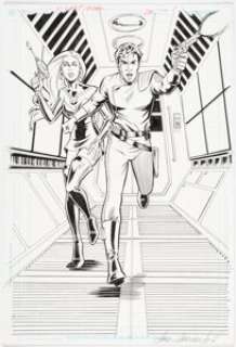 Guerra, Pia | Pia Guerra and José Marzán Jr. Y: The Last Man #28 Splash Page 1 Original Art (DC, 2005).... | Heritage