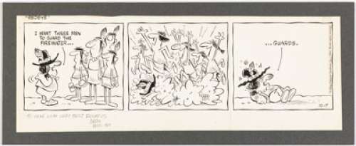 Bess, Gordon - Gordon Bess Redeye Daily Comic Strip Original Art dated 10-7-67 (King Features Syndicate, 1967...