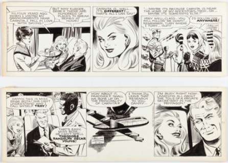 McWilliams, Al - Al McWilliams Dateline: Danger! Consecutive Daily Comic Strips Original Art Group of 2 (Field Enterpri... (Total: 2 Original Art)