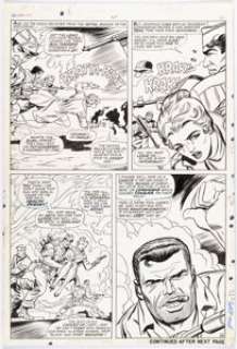 Ayers, Dick | Dick Ayers and John Tartaglione Sgt. Fury #42 Story Page 16 Original Art (Marvel, 1967).... | Heritage