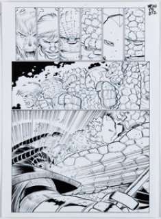 Marvel Artist - Rafael Fonteriz [John Romita Jr. printed blue lines] Fantastic Four #35 (680) Story Page 53 Original Art (Marvel, ...