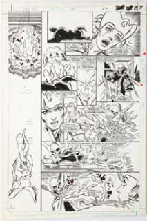 McFarlane, Todd | Todd McFarlane and Tony DeZuñiga Infinity, Inc. #16 Story Page 22 Original Art (DC, 1985).... | Heritage