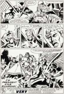 Perlin, Don | Don Perlin and Mike Gustovich The Defenders #114 Story Page 22 Original Art (Marvel, 1982).... | Heritage