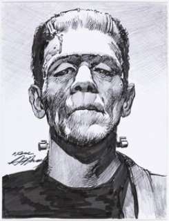 Adams, Neal | Neal Adams - Frankenstein Illustration Original Art (undated).... | Heritage