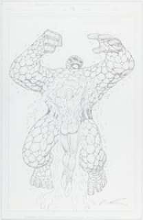 Liefeld, Rob | Rob Liefeld Onslaught Reborn #1 The Thing and Human Torch Splash Page 13 Original Art (Marvel, 2007).... | Heritage