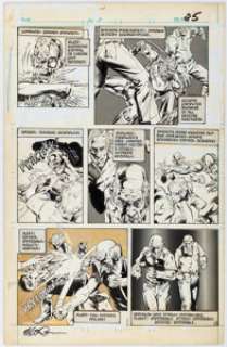 Golden, Michael - Michael Golden and Bob Downs Marvel Fanfare #4 Story Page 5 Deathlok Original Art (Marvel, 1982)....