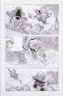 Stokoe, James - James Stokoe Secret Wars: Battleworld #4 Story Page 2 Silver Surfer Original Art (Marvel, 2015)....
